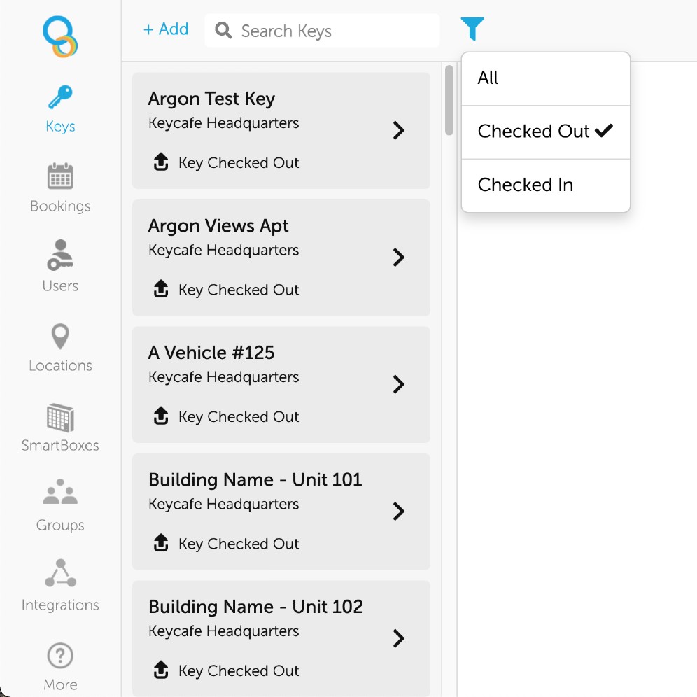 Key Search Filter Keycafe Help Centre